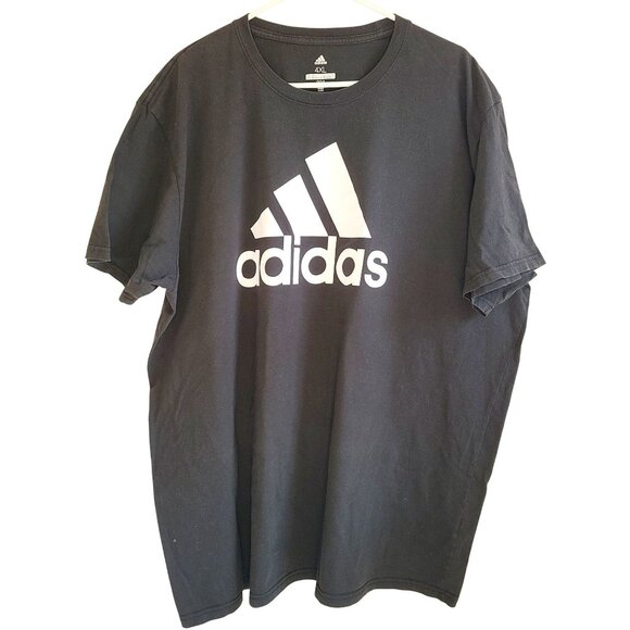 adidas Other - Adidas Men's Black Graphic Tee 4XL 100% Cotton Big & Tall XXXXL